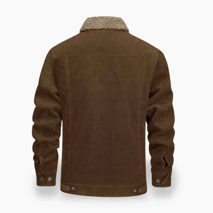 Men's Winter Jacket Corduroy Sherpa Lined | Altivaro