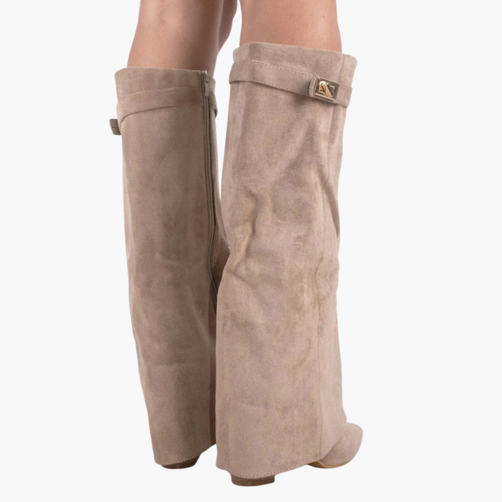Stivali Ortopedici in Suede con Tacco Basso da donna | Altivaro