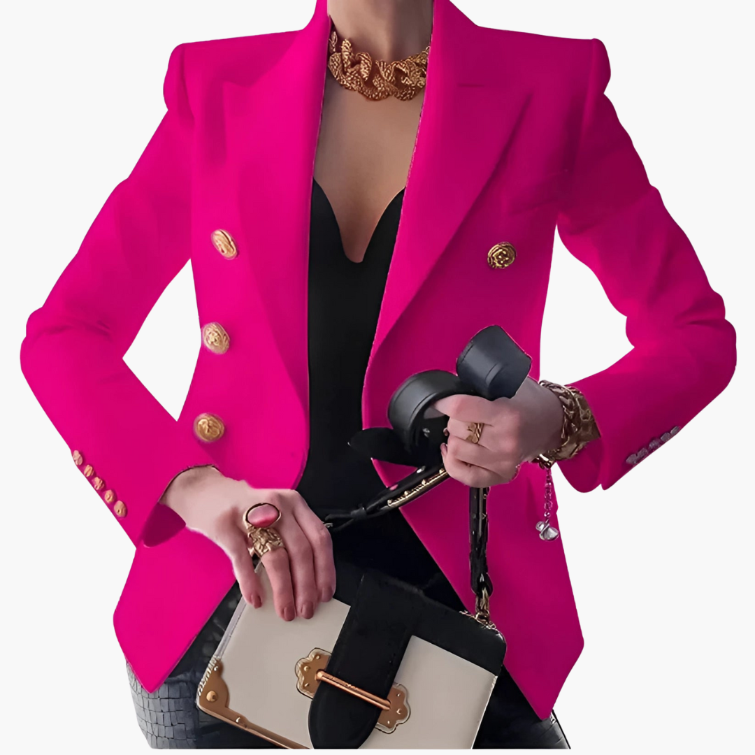 Blazer Doppiopetto Elegante da Donna in Tessuto | Altivaro