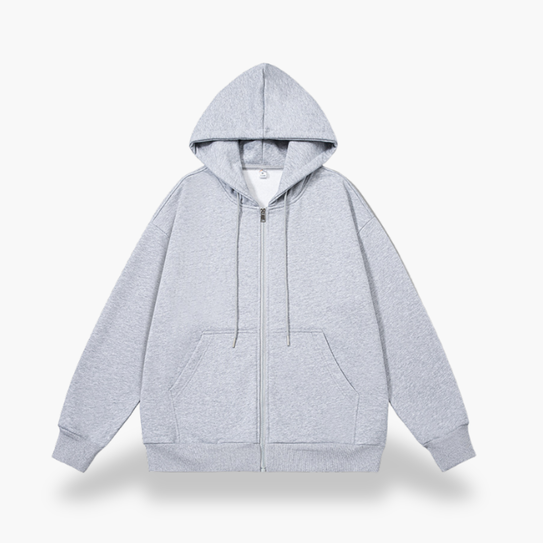 Felpa Uomo Cappuccio Zip Casual Streetwear | Altivaro