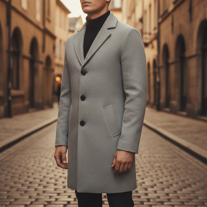 Einreihiger Herrenmantel | Altivaro