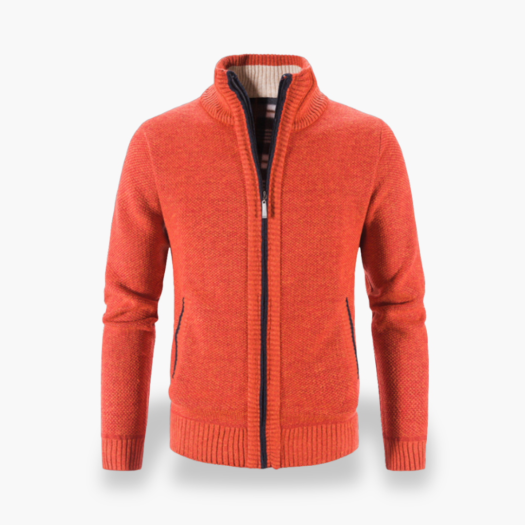 Cardigan Uomo Lana con Zip | Altivaro