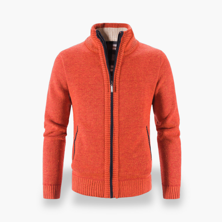 Cardigan Uomo Lana con Zip | Altivaro