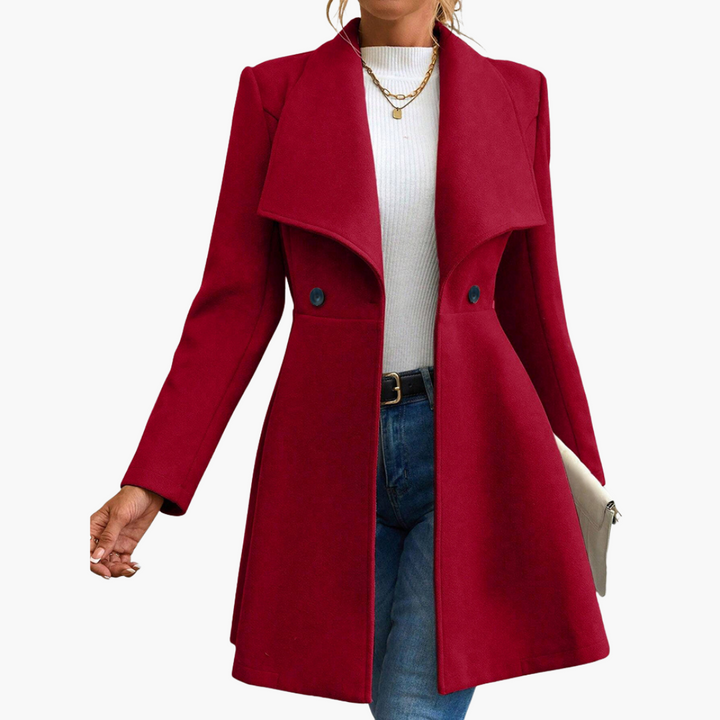 Cappotto Donna con Colletto e Bottoni | Altivaro