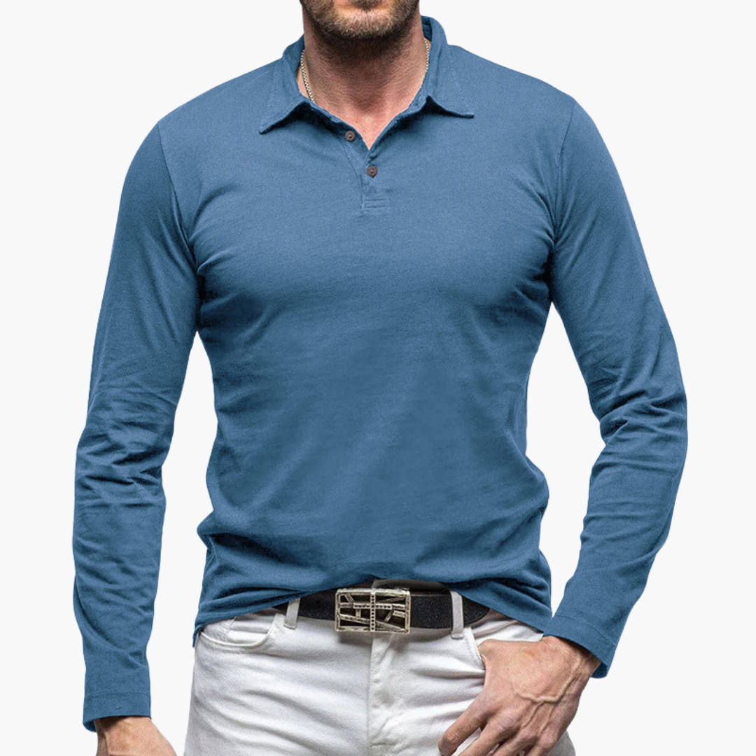 Polo Maniche Lunghe Slim Fit Uomo Altivaro | Altivaro-Altivaro