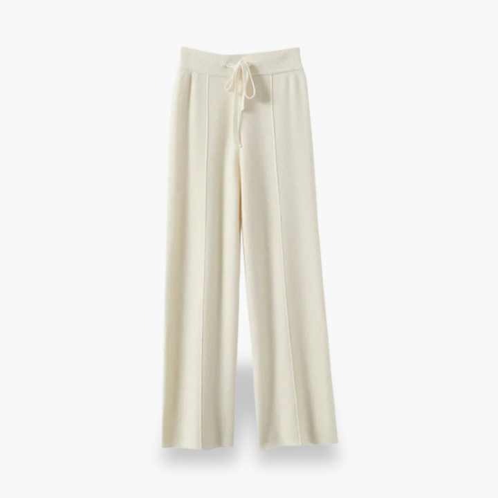 Wide Women's Pants with Drawstring in Fabric | Altivaro