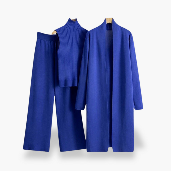 Completo Donna in Maglia con Cardigan e Pantaloni Larga | Altivaro