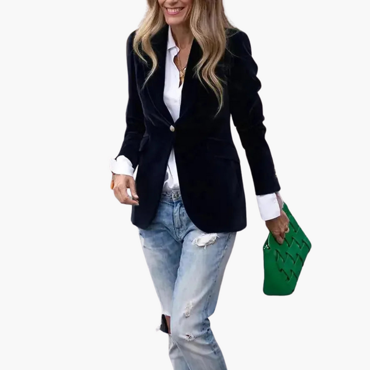 Giacca donna velluto monopetto  | Altivaro