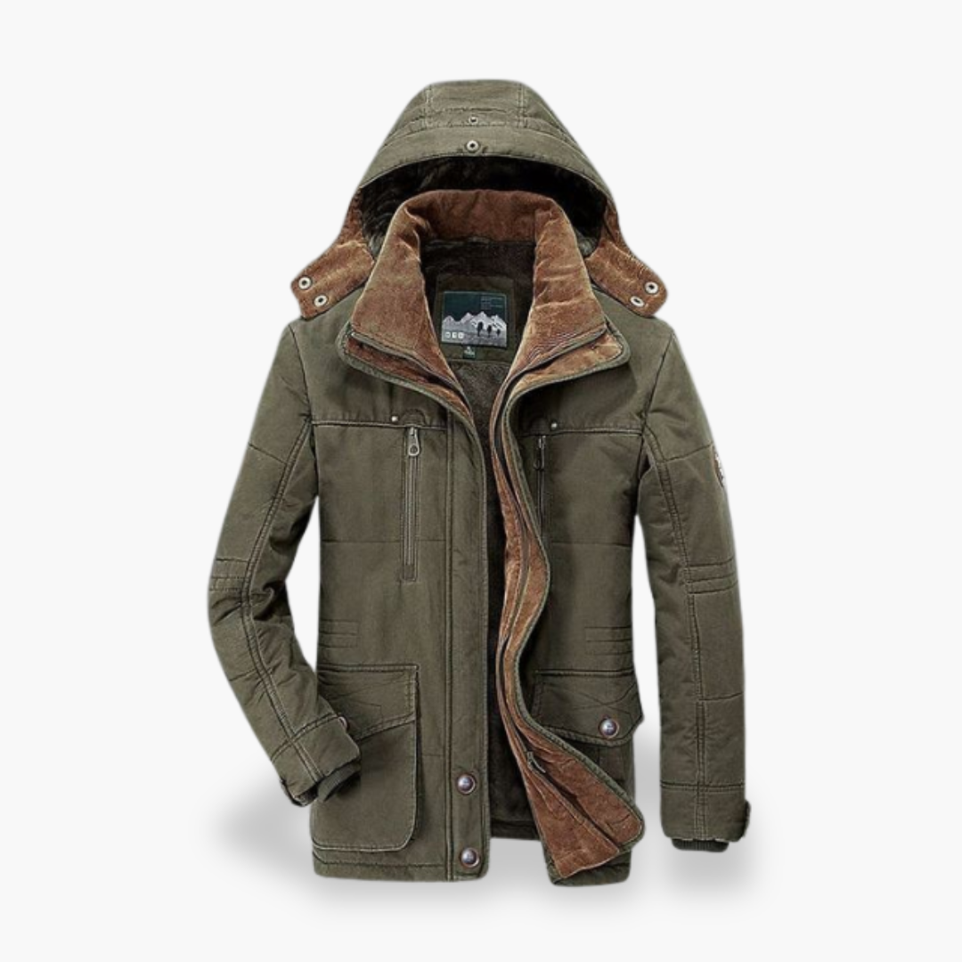 Giacca Invernale Uomo con Cappuccio e Fodera in Pile | Altivaro