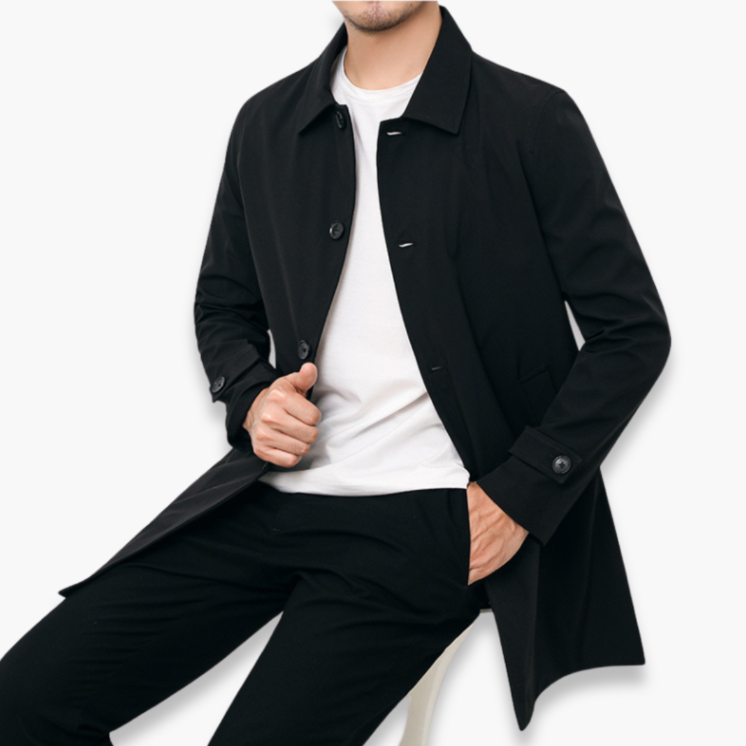 Altivaro | Cappotto da Uomo Slim Fit - Per Primavera e Autunno