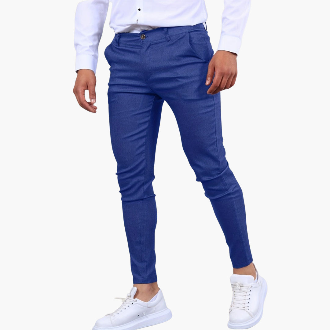 Pantaloni Skinny Fit Uomo con Tasca e Chiusura a Bottone | Altivaro