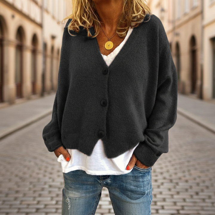 Damen Strickjacke mit Knöpfen | Altivaro