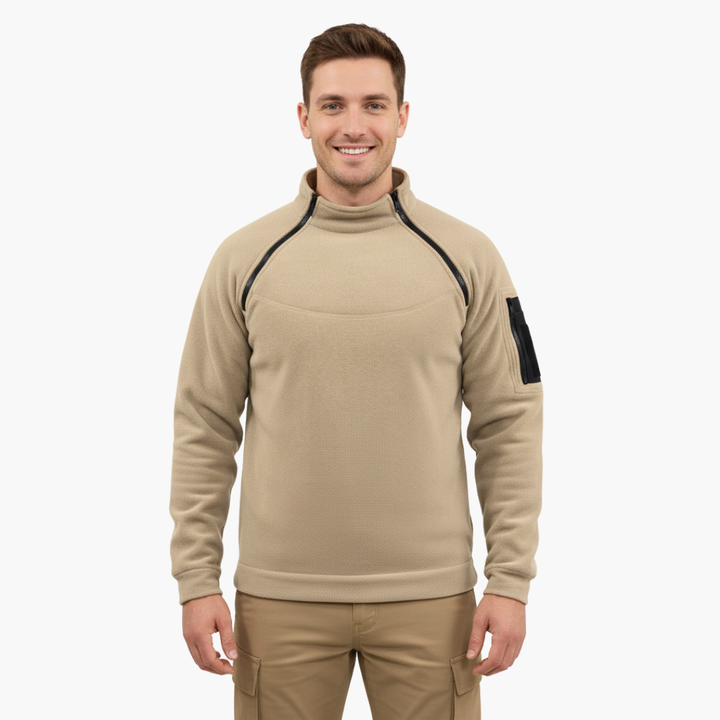 Felpa termica da uomo con zip laterale | Altivaro