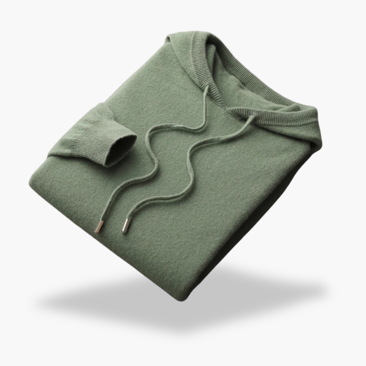 Felpa con Cappuccio in Cashmere da Uomo | Altivaro
