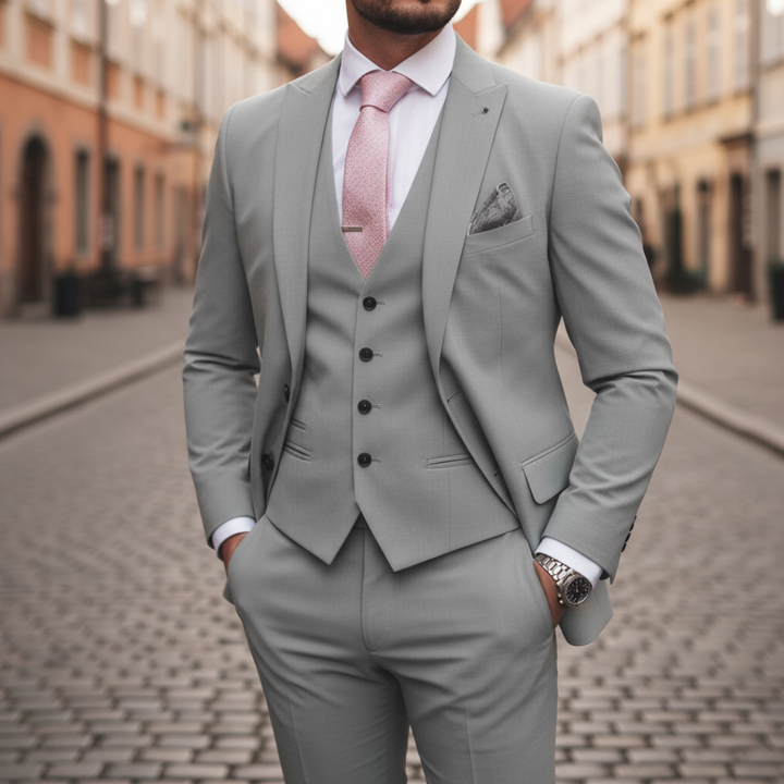 Abito Uomo 3 Pezzi Cerimonia in Tessuto Misto | Altivaro