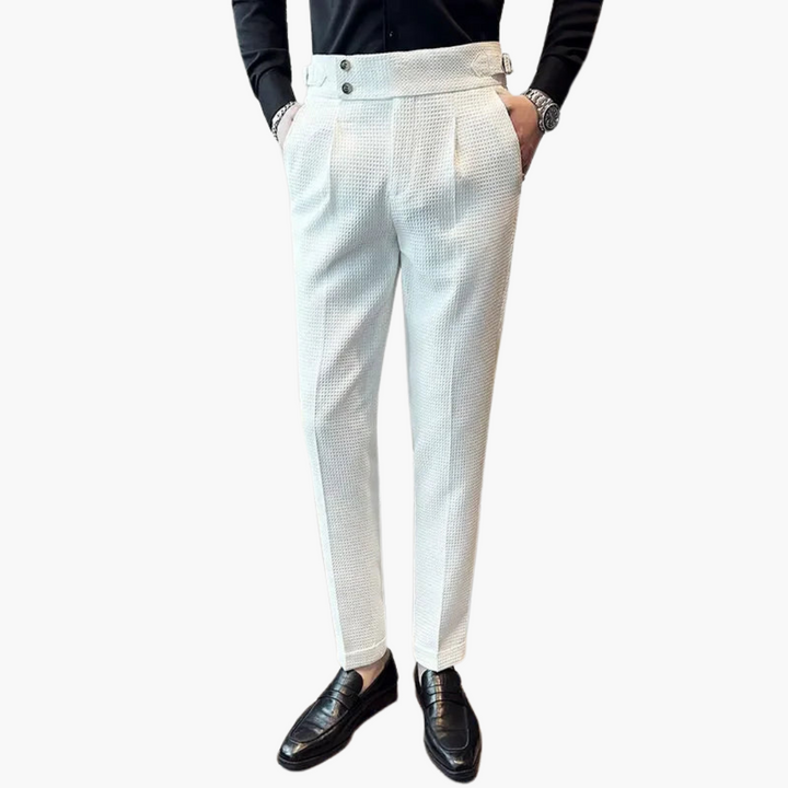 Uomo Pantaloni Eleganti Slim Tessuto Leggero | Altivaro