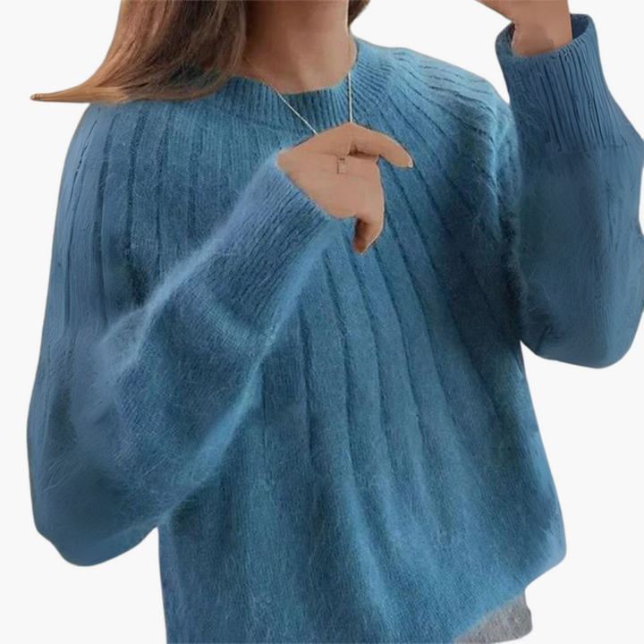 Maglione Donna con Maniche Lunghe e Righe Verticali | Altivaro