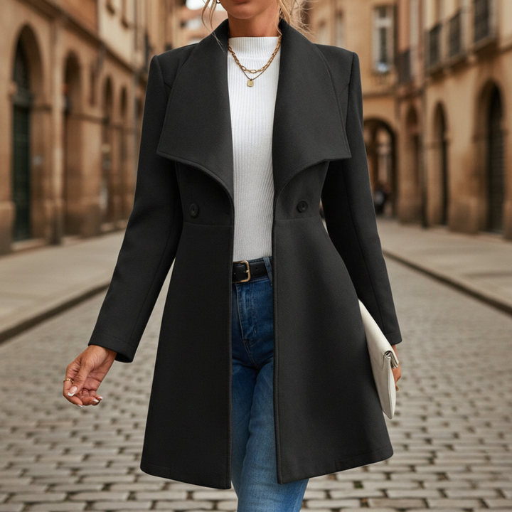 Cappotto Donna con Colletto Classico e Bottoni in Poliestere | Altivaro