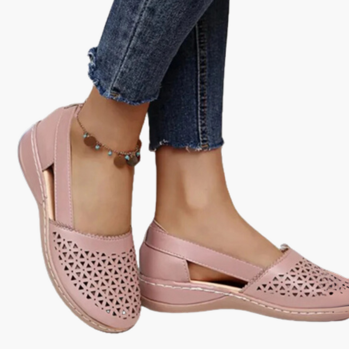 Scarpe Ortopediche Donna Bianche Estive in Pelle  Basse | Altivaro