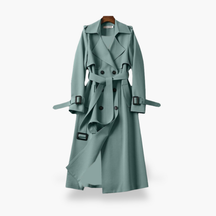 Trench Donna Lungo Doppiopetto in Cotone | Altivaro