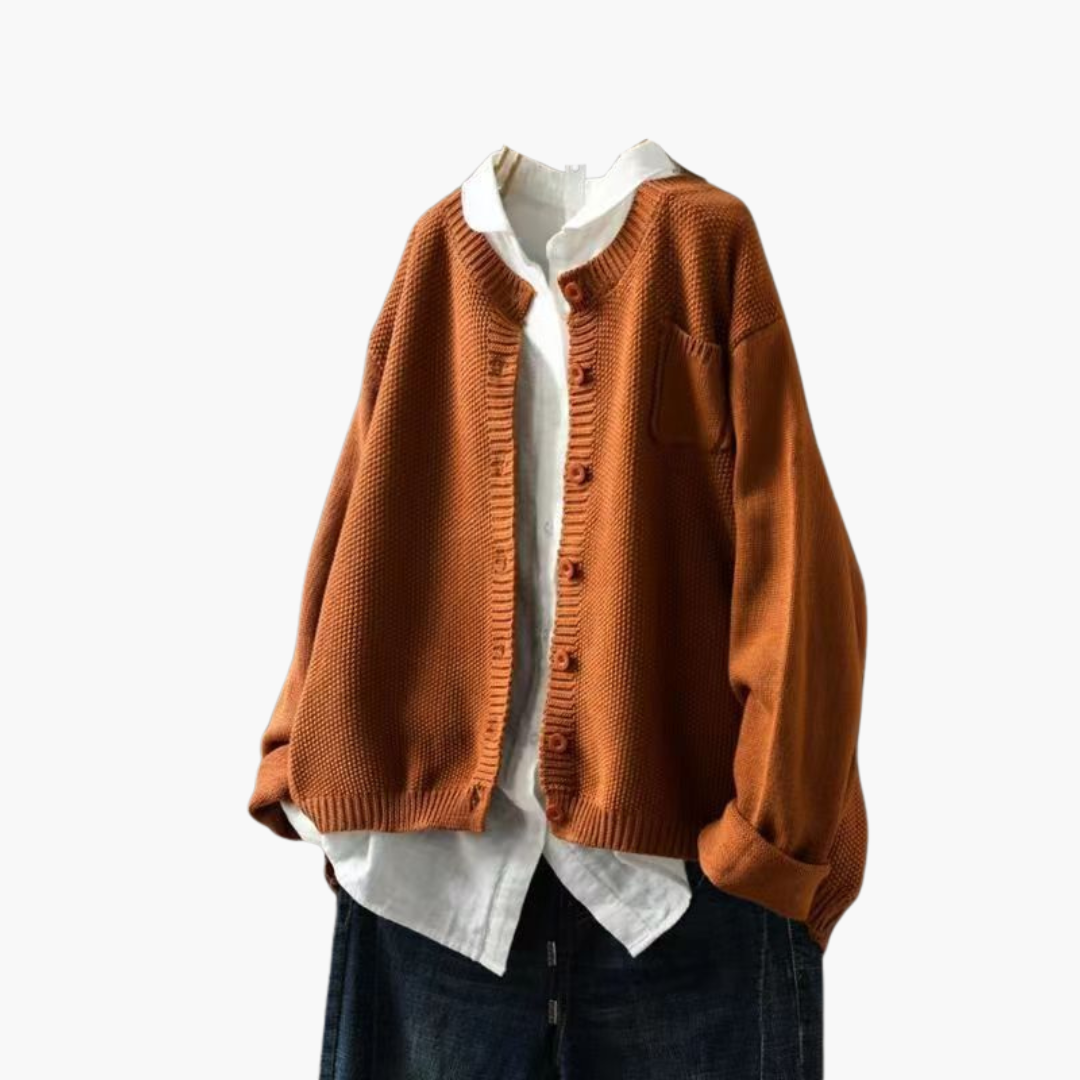 Women's Knit Cardigan with Buttons | Altivaro