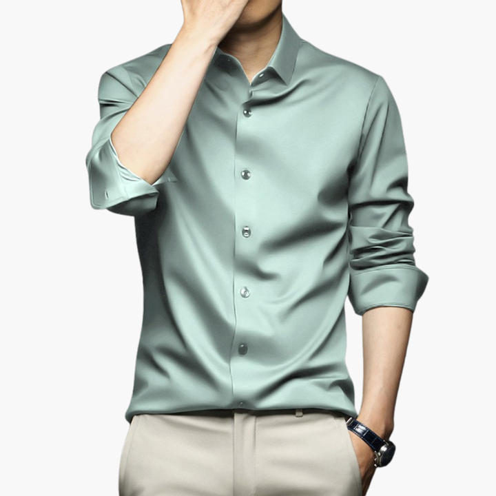 Camicia Elegante Uomo in Raso Slim Fit | Altivaro