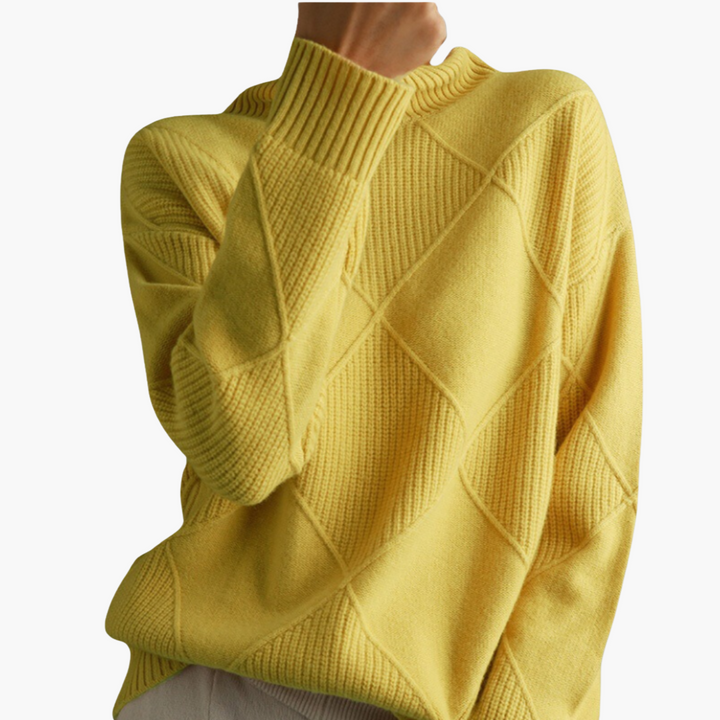 Maglione Dolcevita Donna Lavorato a Maglia  | Altivaro