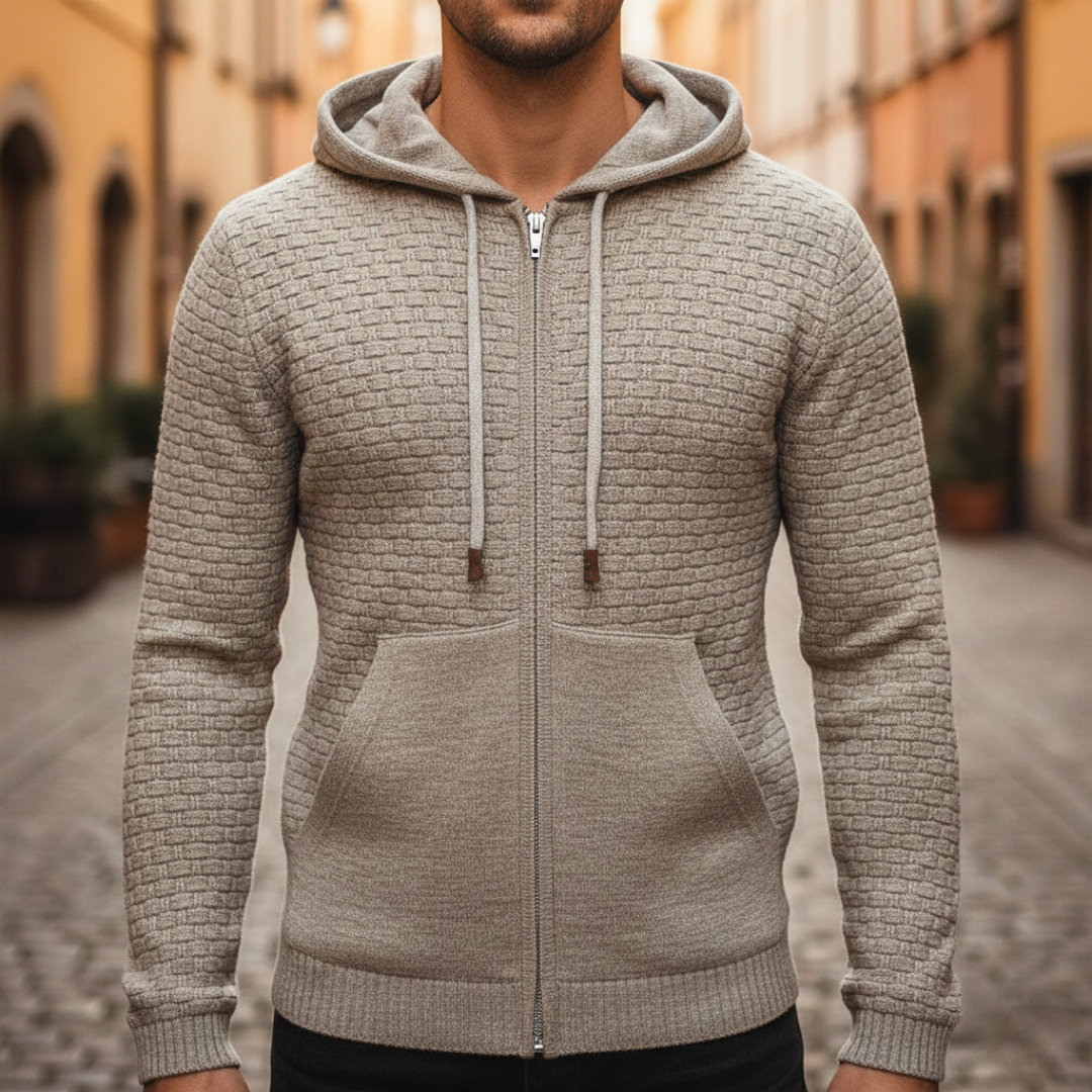 Herren Kapuzen-Sweatshirt mit Reißverschluss Polyester | Altivaro