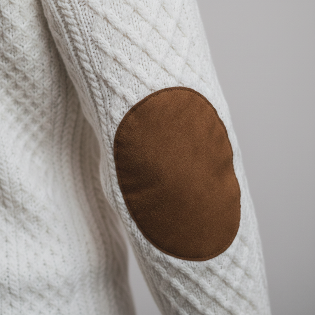 Rollkragenpullover mit Knöpfen für Herren aus Strick | Altivaro