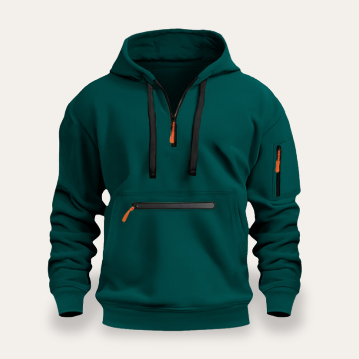 Men's Bomber Casual Jacket Pockets Ribbed Sporty | Altivaro