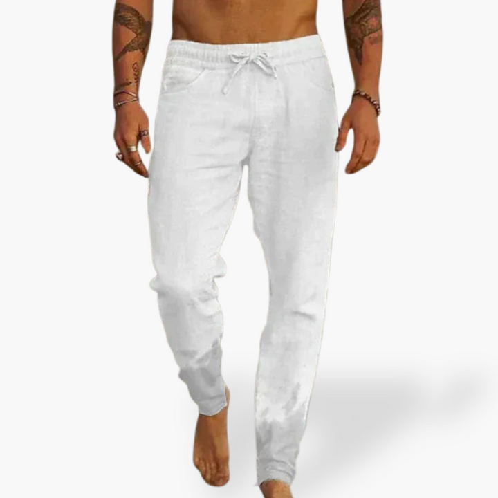 Pantaloni Lino Uomo Casual Jogger Leggeri | Altivaro-Altivaro