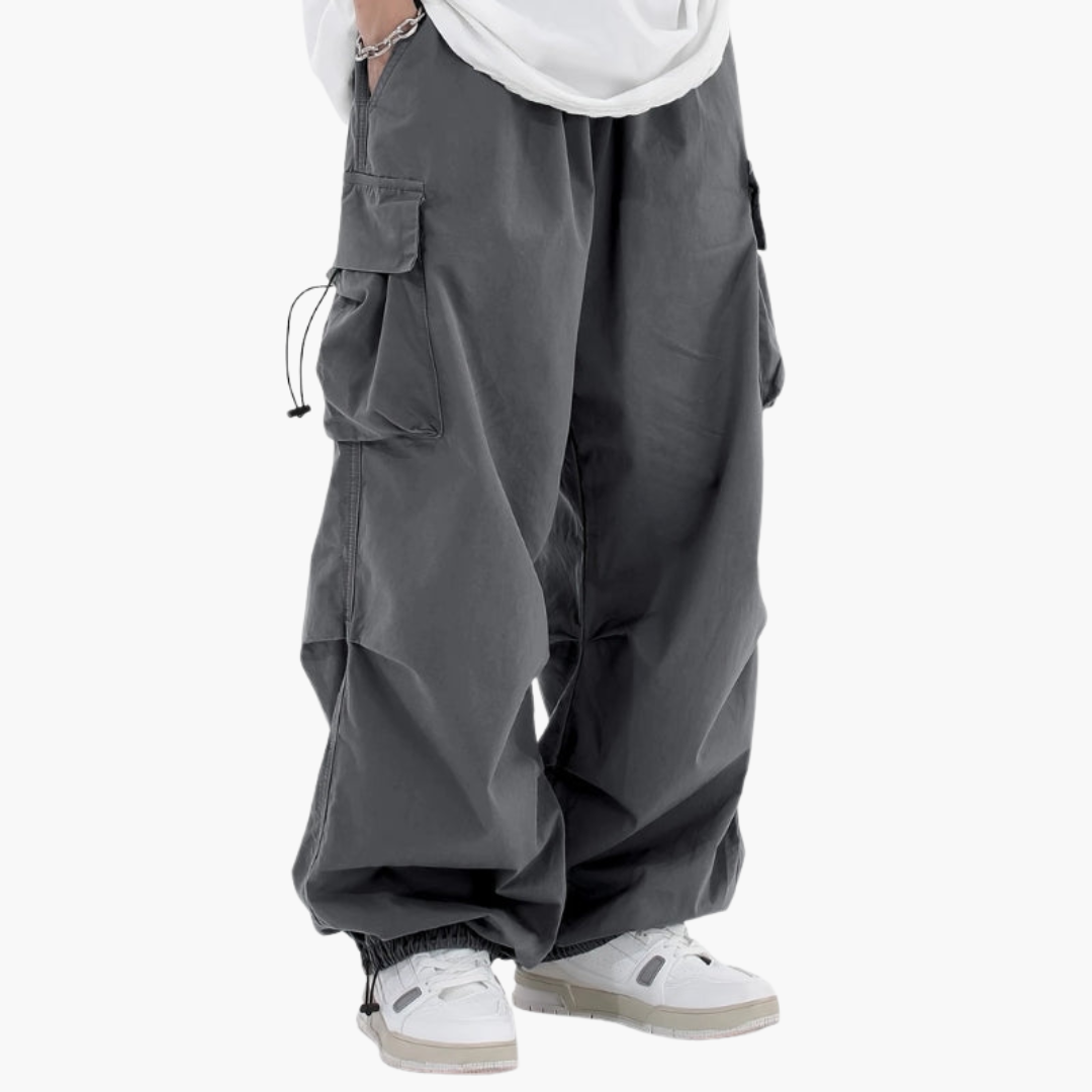 Wide Cargo Pants Men Streetwear Casual | Altivaro