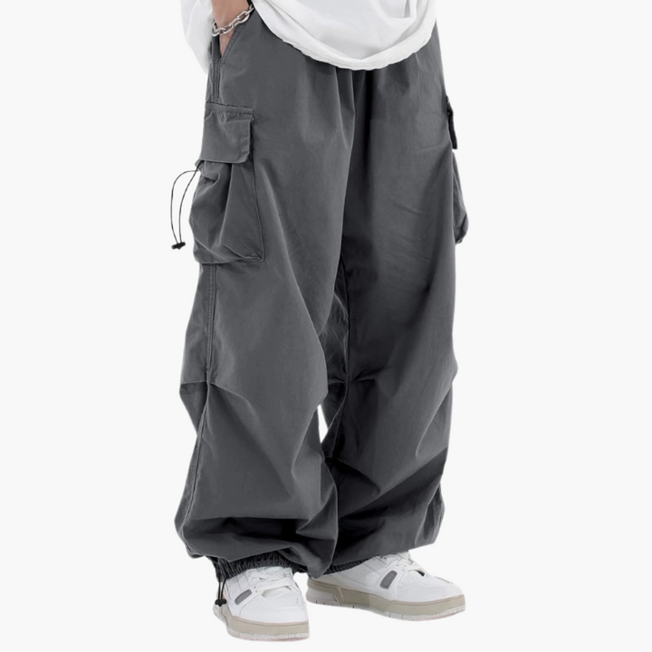 Wide Cargo Pants Men Streetwear Casual | Altivaro