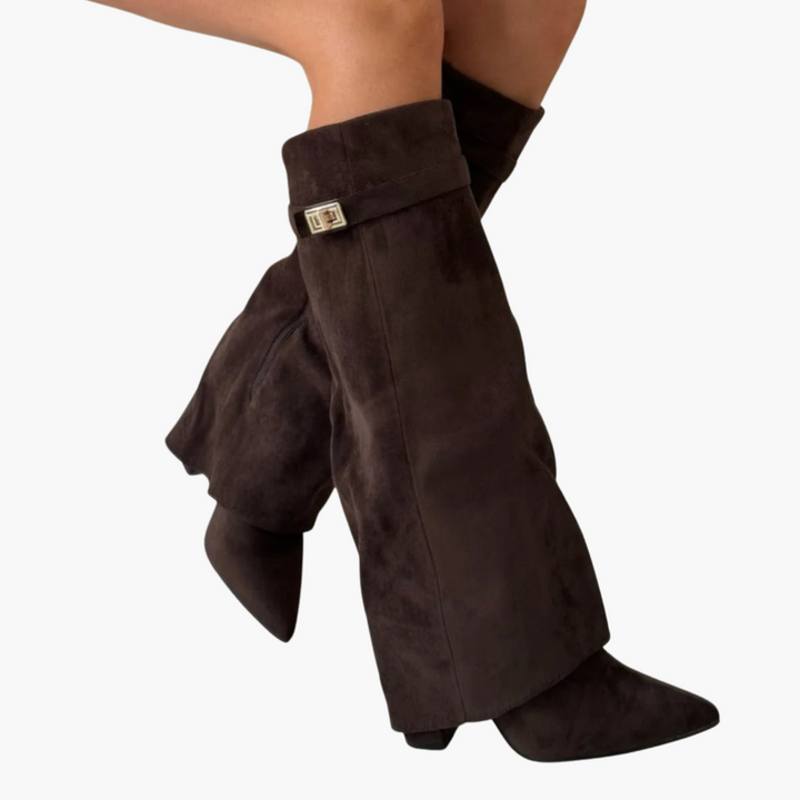 Stivali Ortopedici in Suede con Tacco Basso da donna | Altivaro