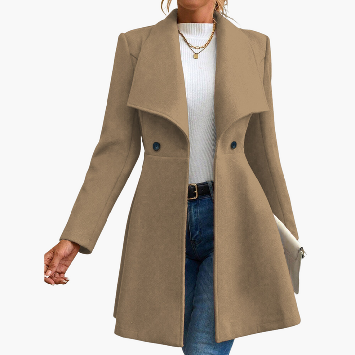 Cappotto Donna con Colletto e Bottoni | Altivaro