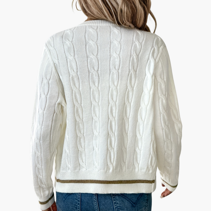 Cardigan Donna con Motivo Intrecciato | Altivaro