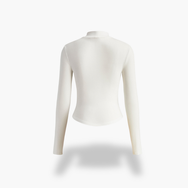 T-shirt a maniche lunghe da donna in tessuto stretch con corsetto | Altivaro