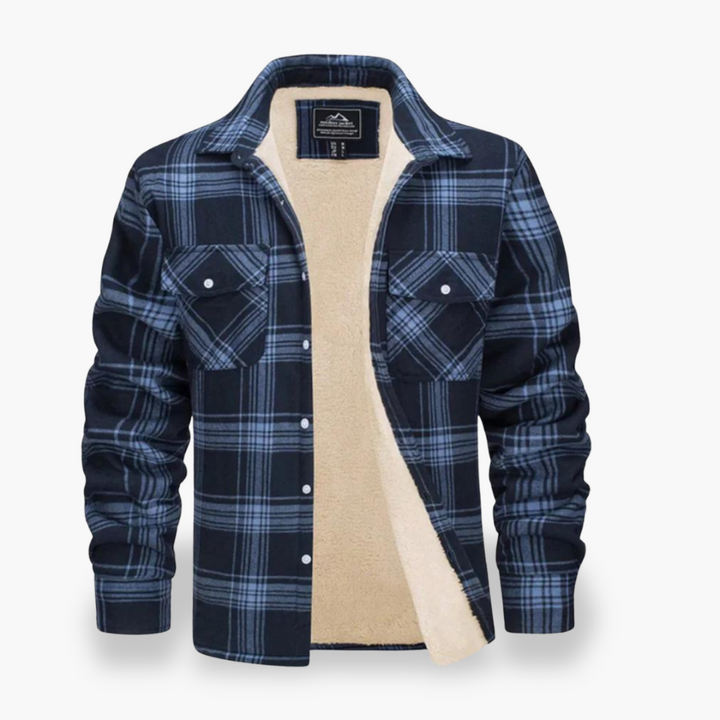 Camicia Giacca Uomo Foderata in Pile a Quadri Invernale | Altivaro