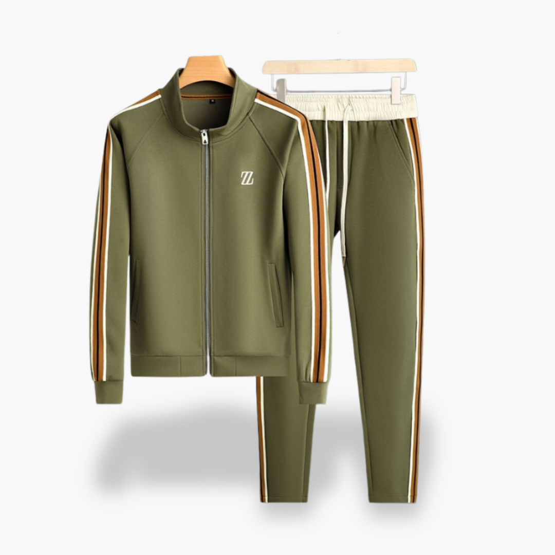 Tuta Sportiva Uomo con Strisce e Zip | Altivaro