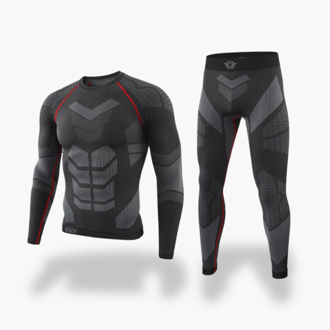 Tuta Termica Uomo Abbigliamento Sportivo Compressione Spandex | Altivaro
