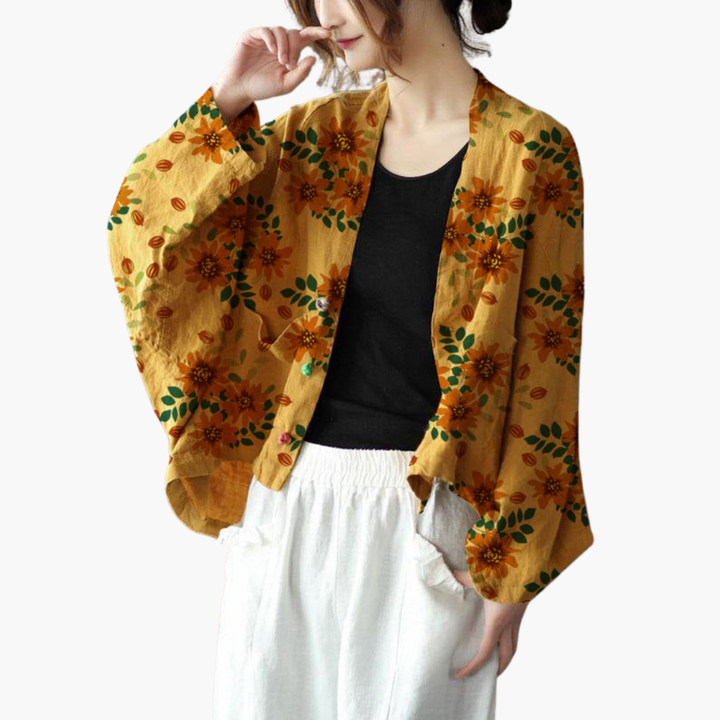 Giacca in Lino da Donna Leggera Stile Kimono | Altivaro-Altivaro