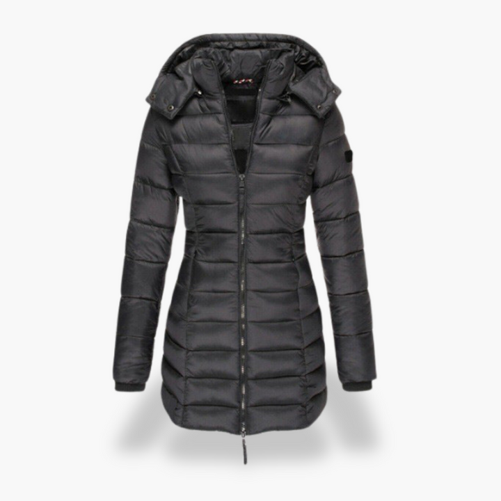 Giacca Piumino Donna Imbottita Cappuccio Nylon | Altivaro