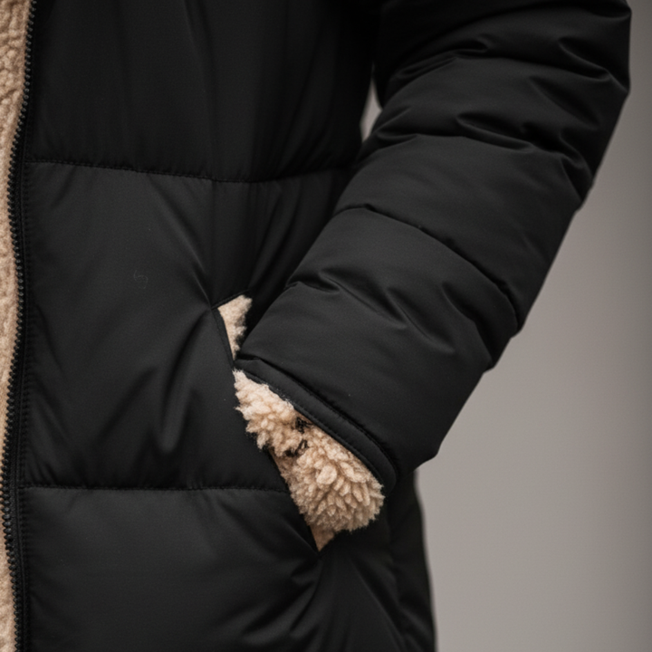 Cappotto invernale sintetico foderato da donna | Altivaro