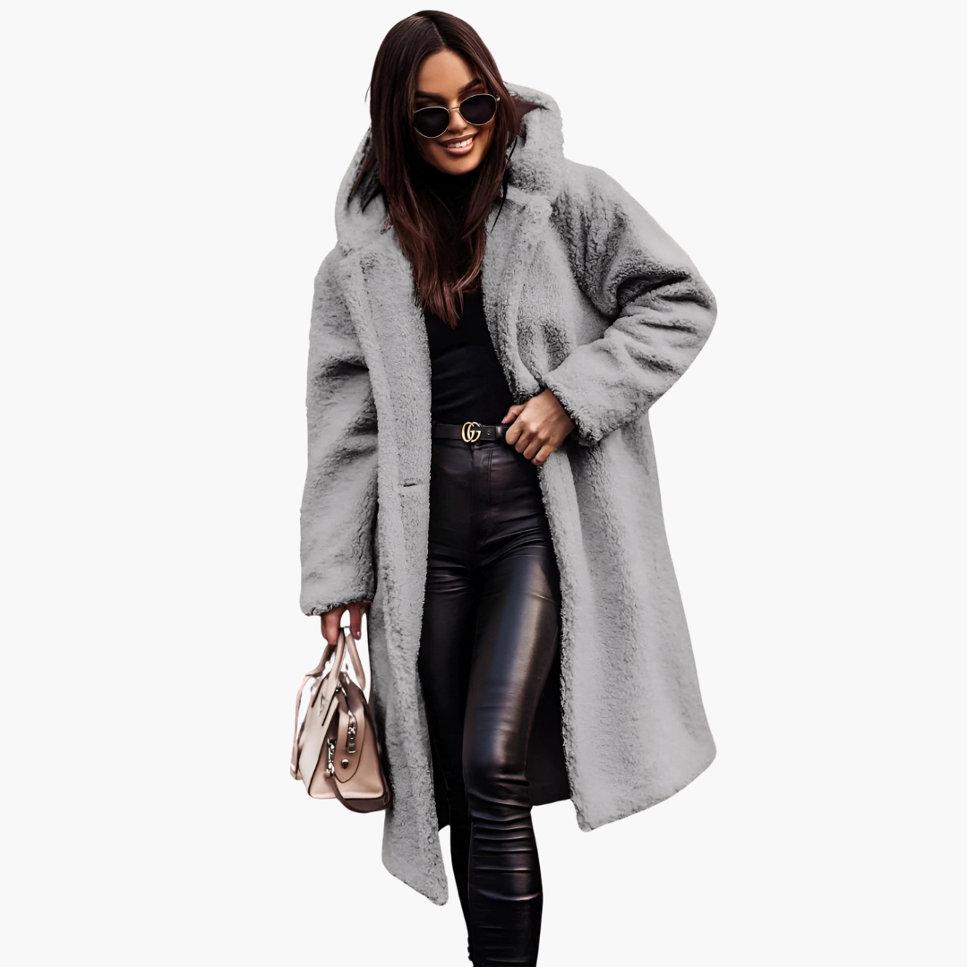 Cappotto Teddy Bear Oversize da Donna | Altivaro
