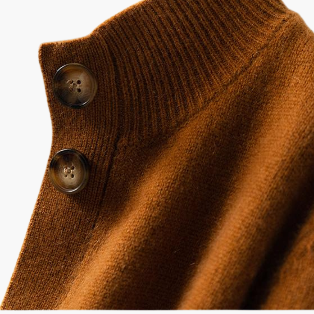 Women's Cardigan in Soft Fabric with Buttons | Altivaro