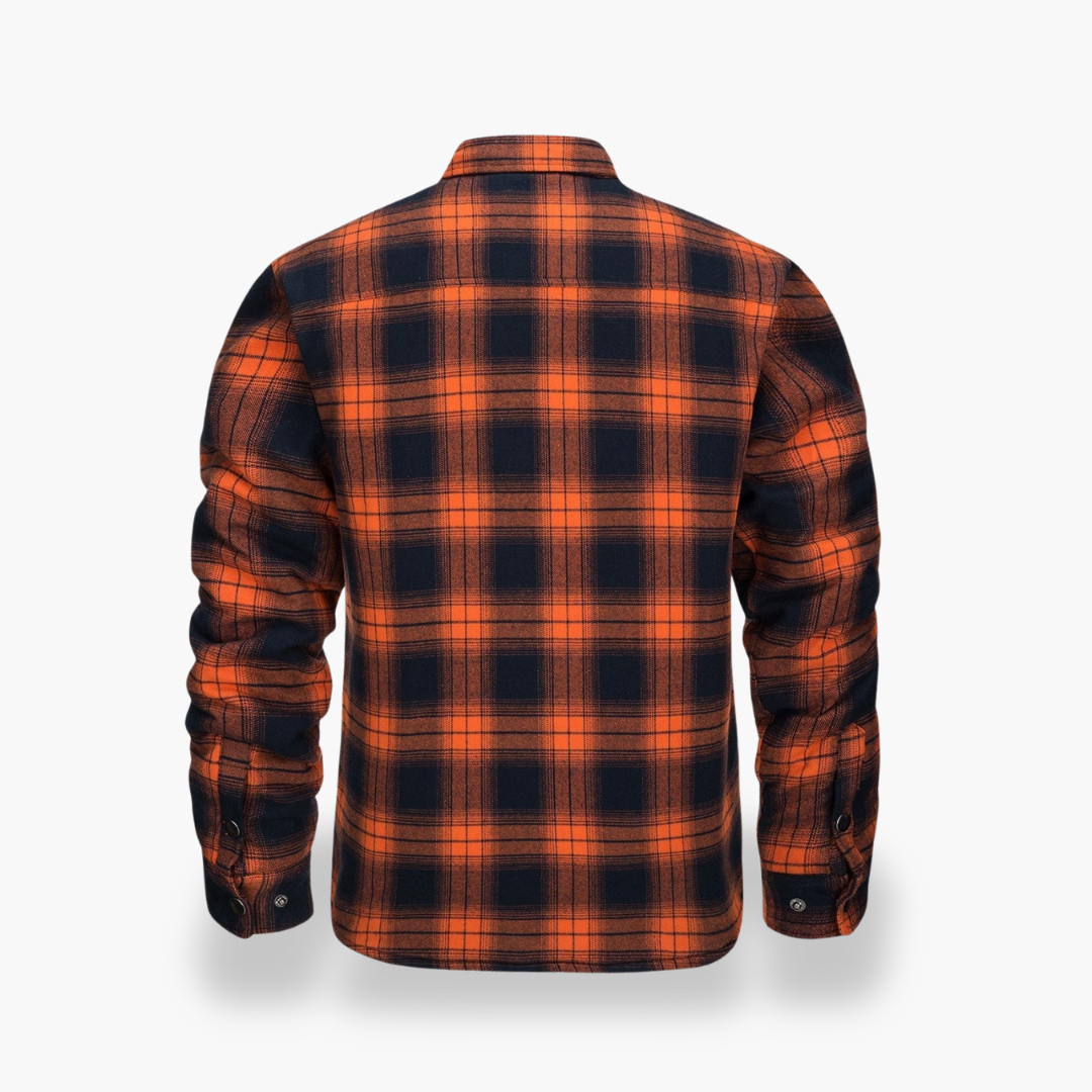 Men's Quilted Flannel Winter Shirt Jacket | Altivaro