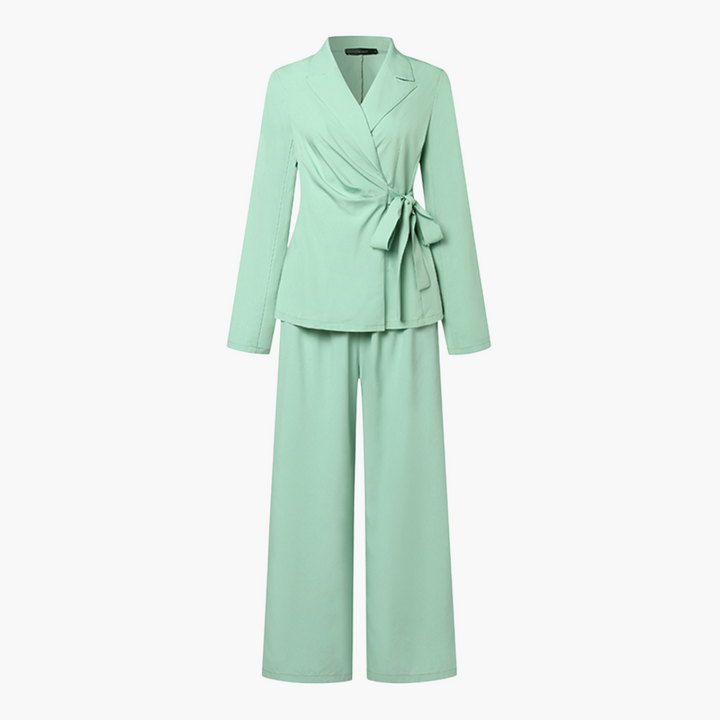 Completo Donna Giacca con Fiocco e Pantaloni | Altivaro