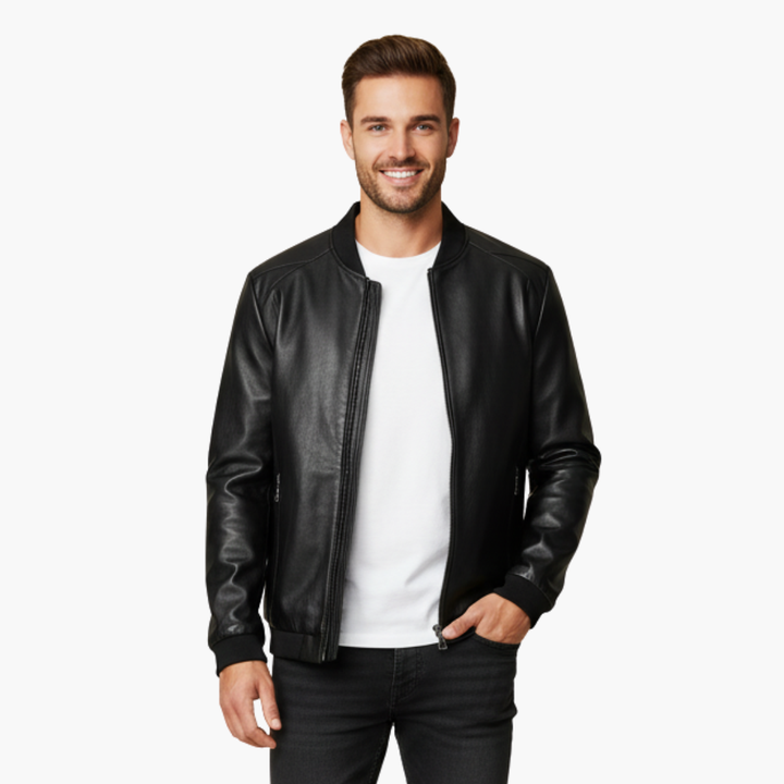 Giacca Bomber Uomo in Pelle Sintetica  | Altivaro