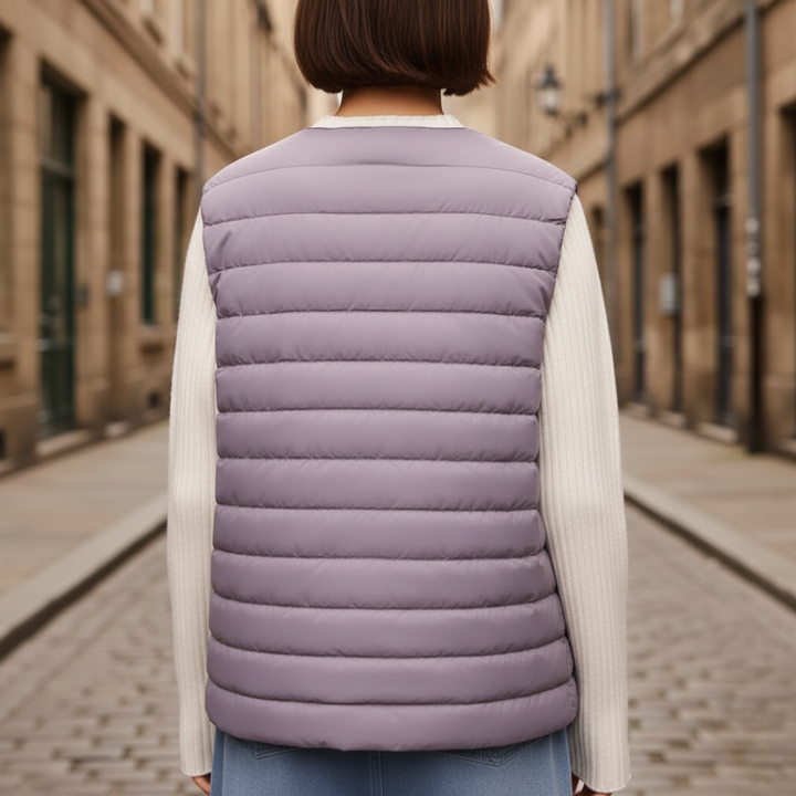 Gilet Piumino Donna Leggero con Bottoni e Taglio Comodo | Altivaro