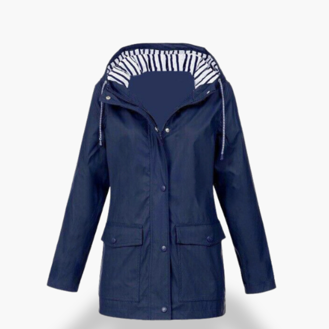 Giacca Impermeabile Donna con Cappuccio Foderato Poliestere | Altivaro